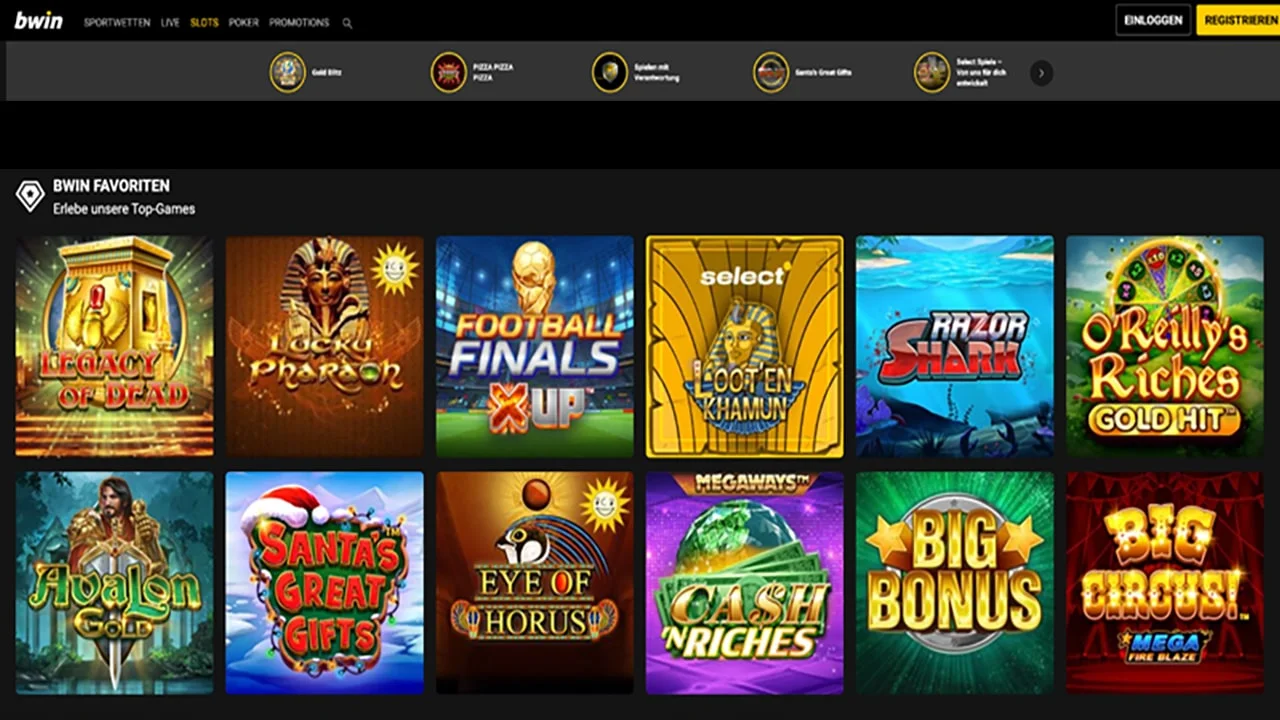 bwin Casino Gesamtansicht